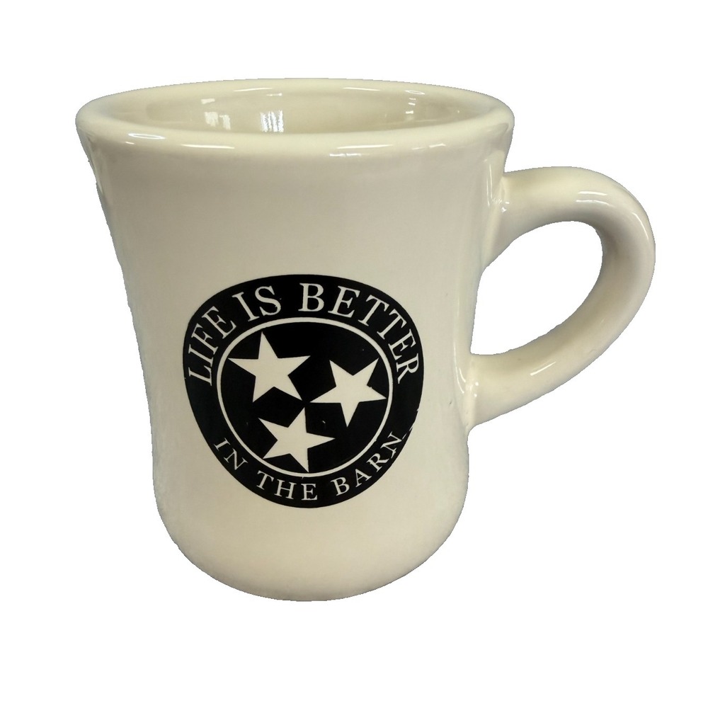 Tennessee State Flag Tri-Star "Life is Better in the Barn" Logo Ceramic Mug